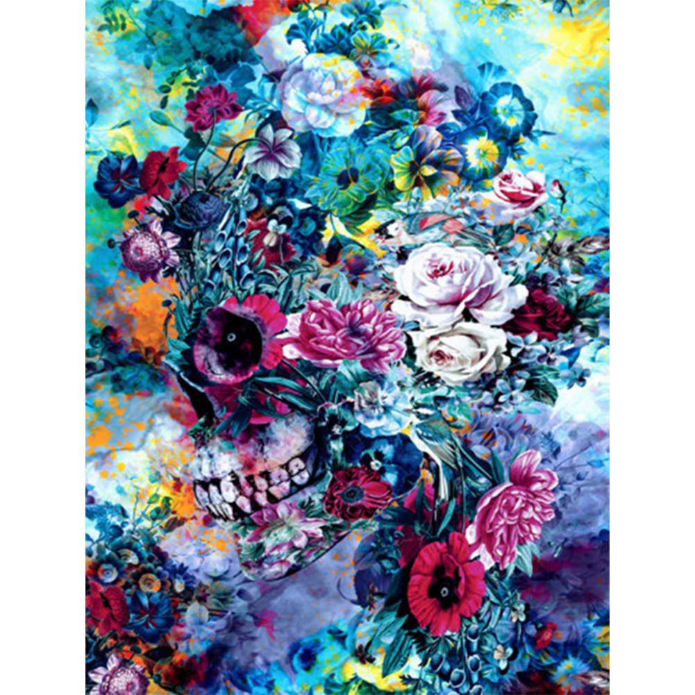 

Skull Flower-Square Drill Diamond Painting-30*40CM, 501 Original