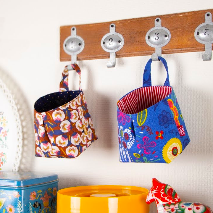 Fabric Baskets(Straight seam) Sewing Templates with Instruction
