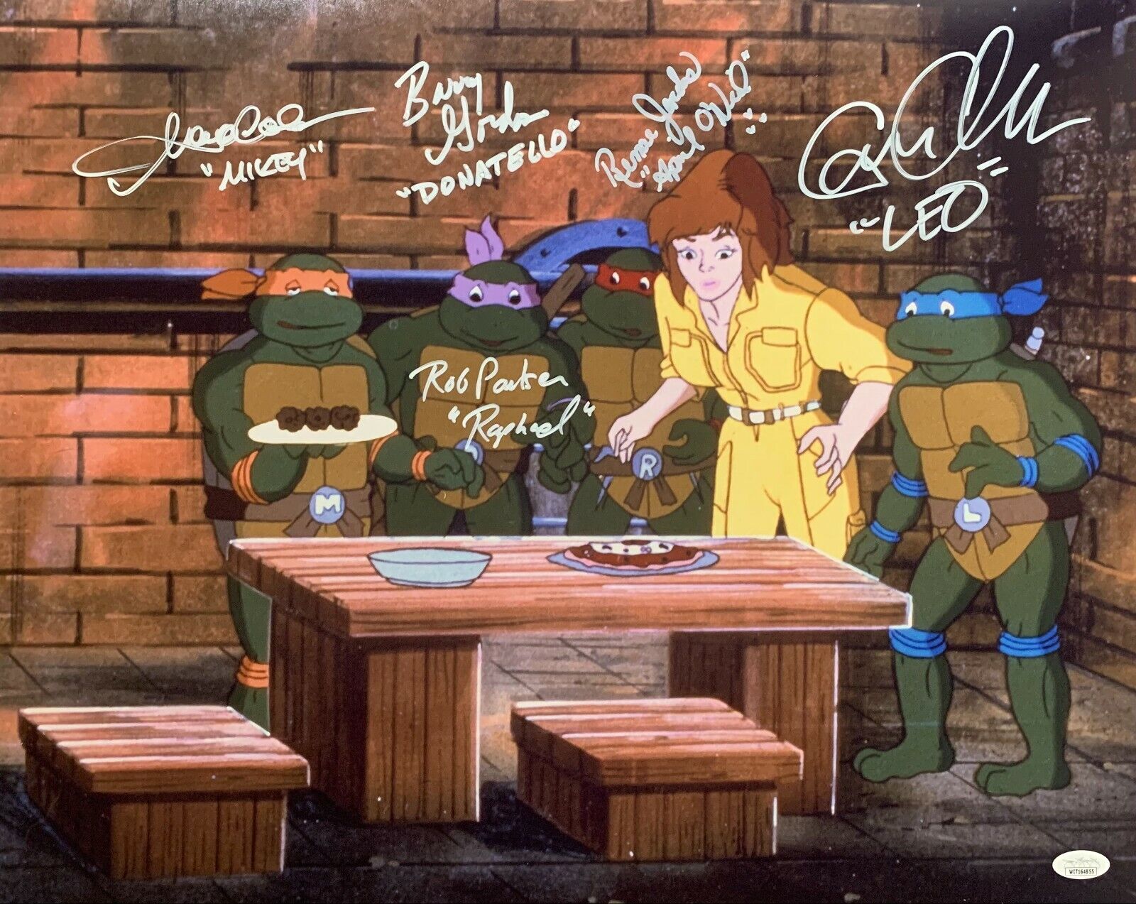 Teenage Mutant Ninja Turtles cast signed inscribed 16x20 Photo Poster painting JSA Witness TMNT