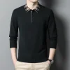  Business Casual Solid Color Wool Knit Sweater