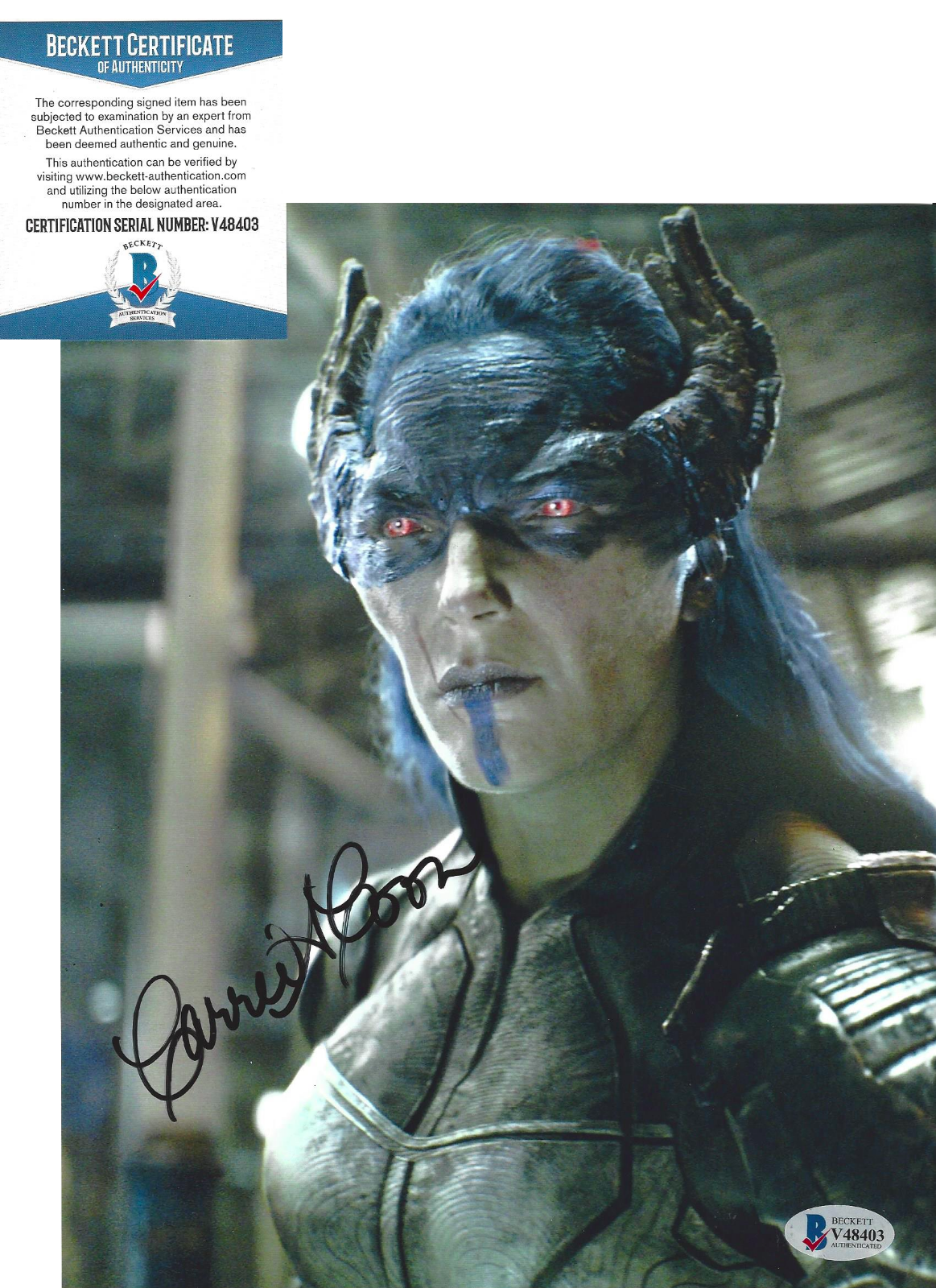 CARRIE COON SIGNED 'THE AVENGERS: ENDGAME' PROXIMA 8x10 Photo Poster painting B BECKETT COA BAS