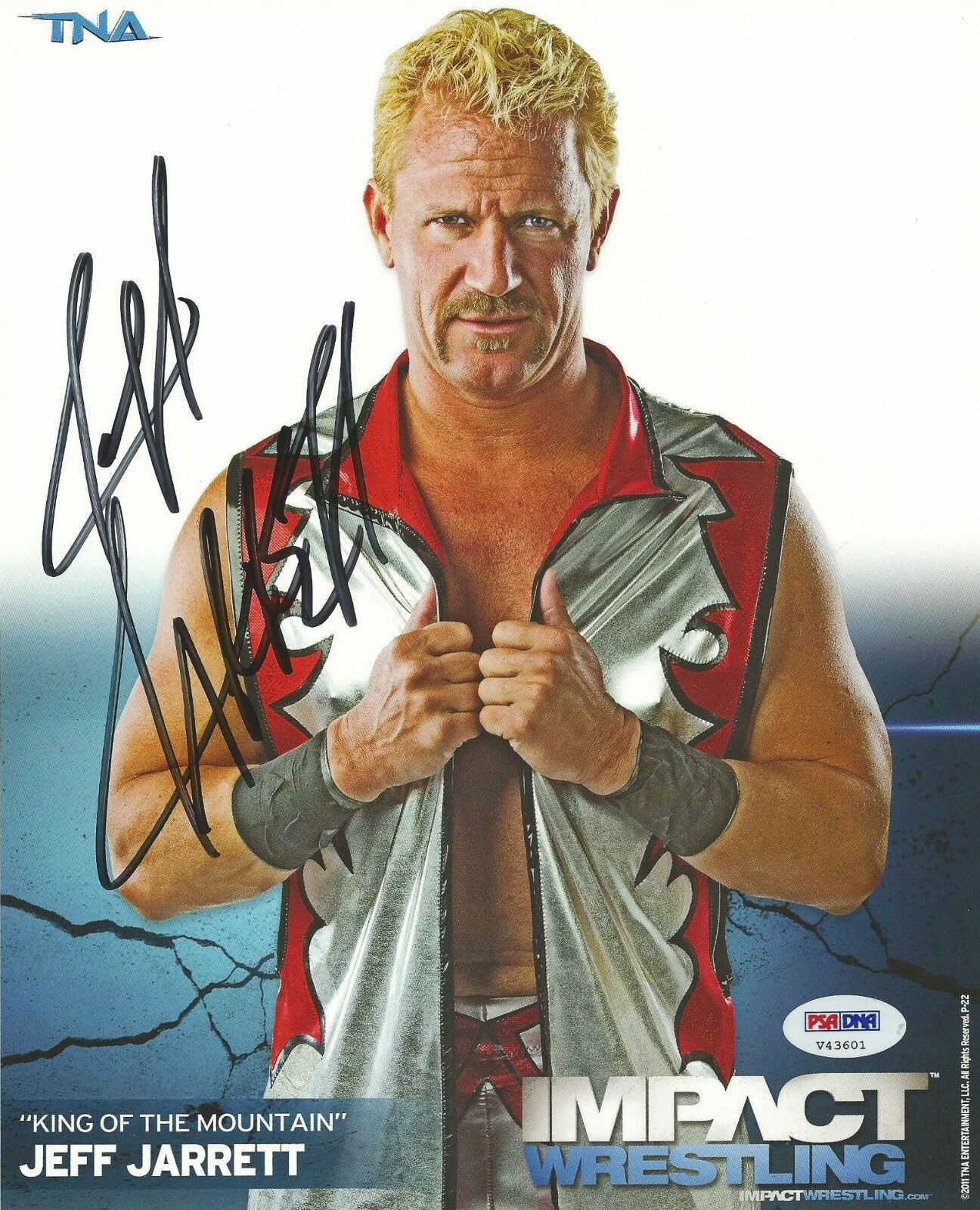 Jeff Jarrett Signed WWE TNA Promo 8x10 Photo Poster painting PSA/DNA COA Autograph Picture WCW 1