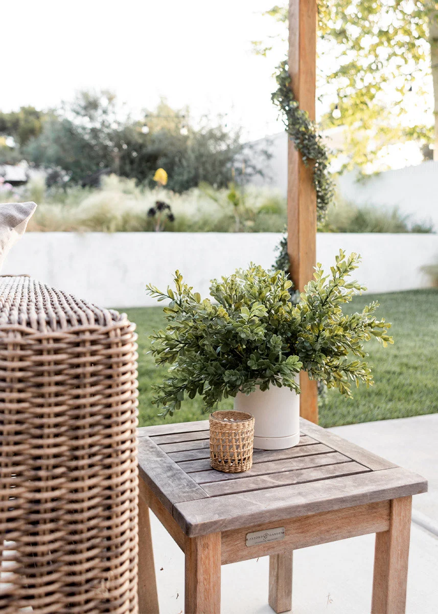 Artificial Indoor/Outdoor Boxwood Bush - 15"