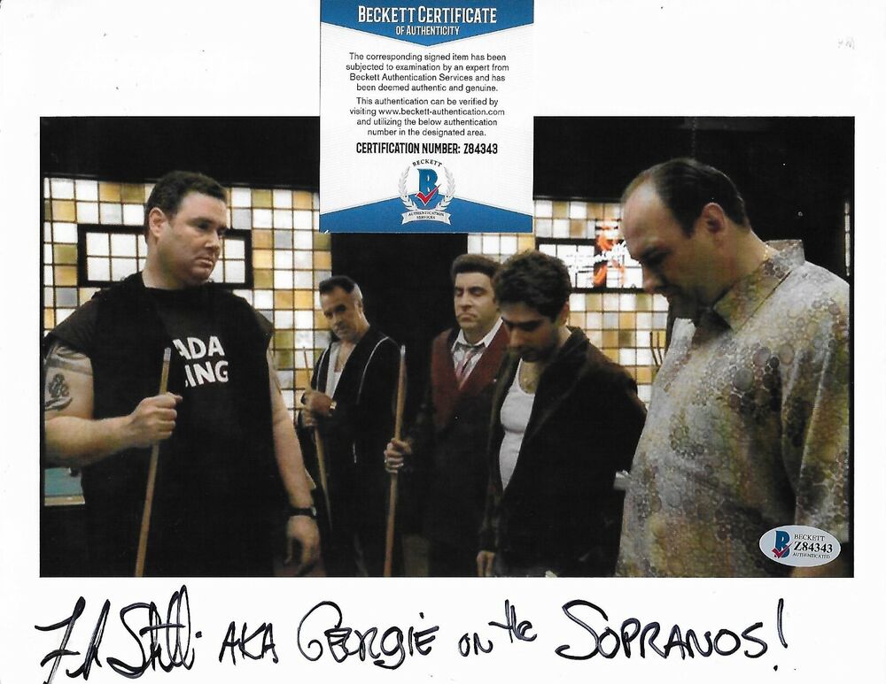 Frank Santorelli The Sopranos Original Autographed 8X10 Photo Poster painting w/Beckett