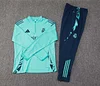 2024/2025 Real Madrid Half-Pull Training Suit Light green Football Shirt 1:1 Thai Quality Set