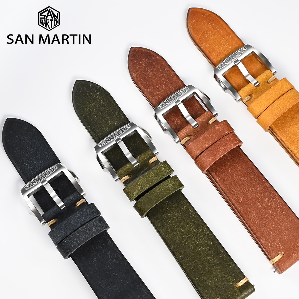 Martin Straps - Slim Strap 100% Leather - Brown