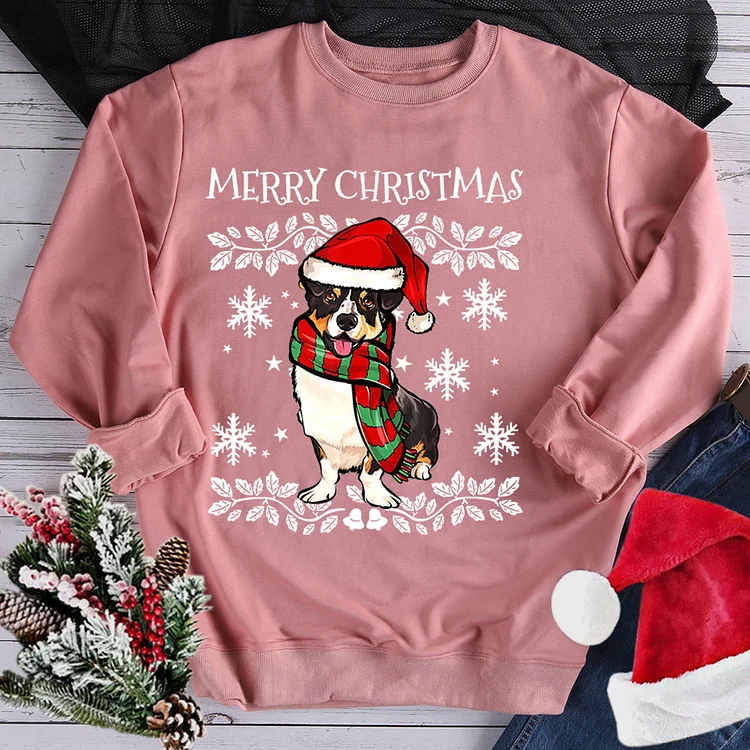 Annaletters-Merry Christmas Sweatshirt-07821-Annaletters