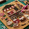 (20x20cm)Candy Cart DIY Pearl Painting Art With Inner Wooden Framed Kit
