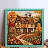 Autumn Cabin-11CT Stamped Cross Stitch 45*45cm/17.72*17.72in