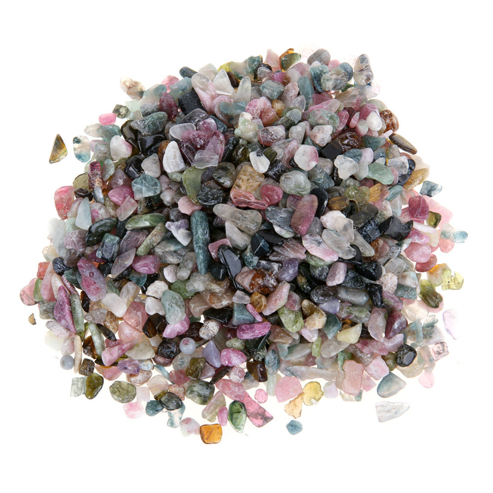 

100G 3-5Mm Brazil Assorted Color Tourmaline Round Cut Natural Crystal Stone, 501 Original
