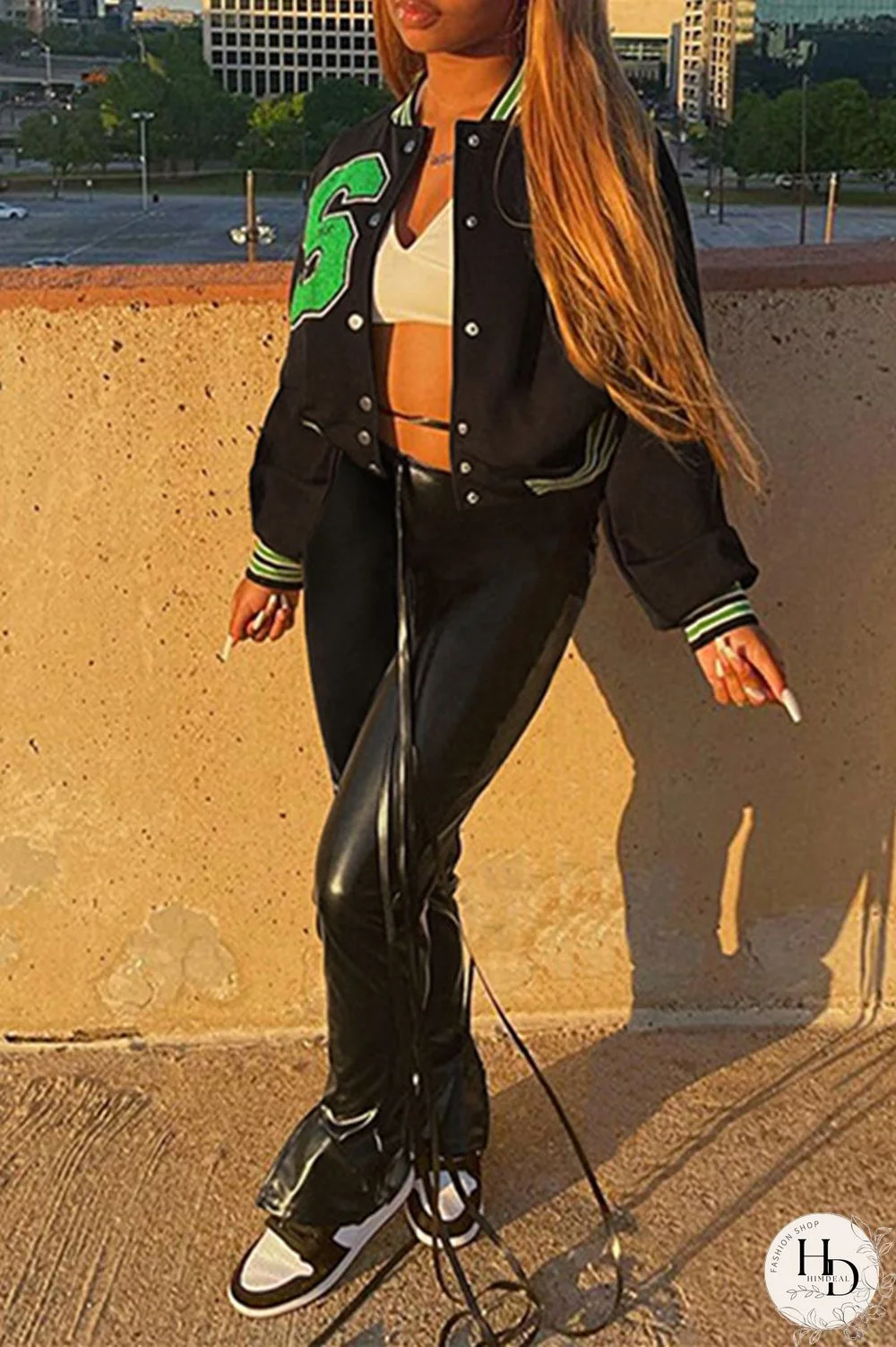 Yellow Fashion Casual Patchwork Cardigan Outerwear