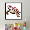 >SALE<Full Embroidery Eco-cotton Thread 14CT Printed Sea Turtle Cross Stitch 40x40cm