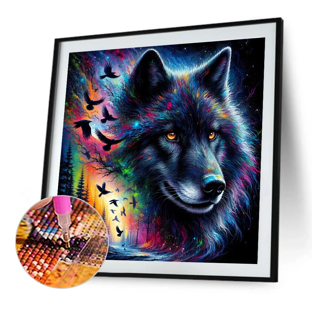 Diamond Painting - Full Round Drill - Wolf(Canvas|40*40cm)