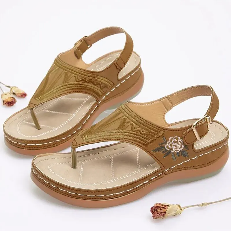 Women Sandals Low Heels Sandals Summer Shoes Women Wedges Shoes Sandalias Mujer Casual Women Flip Fliops Dropshipping Sandales