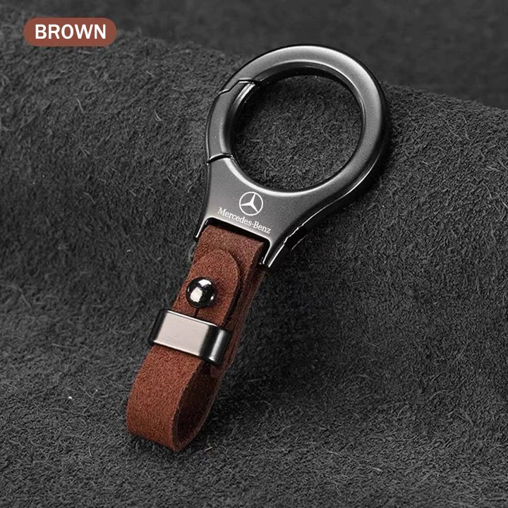 New zinc alloy suede keychain