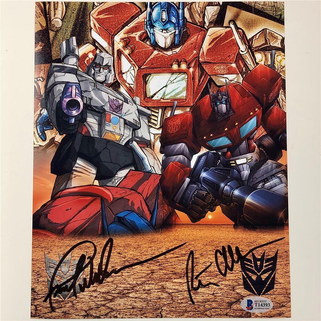 Frank Welker & Peter Cullen signed Transformers 8x10 Photo Poster painting ~ Beckett BAS COA