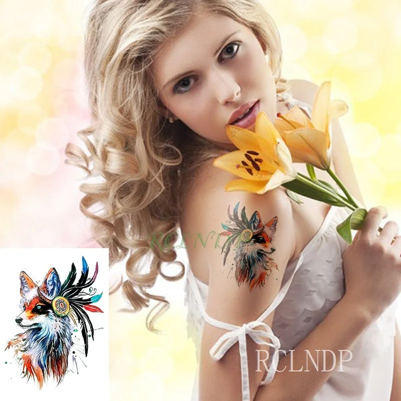 Waterproof Temporary Tattoo Sticker Compass Arrow Roman Clock Anchor Small Body Art Flash Tattoo Fake Tattoo for Women Men