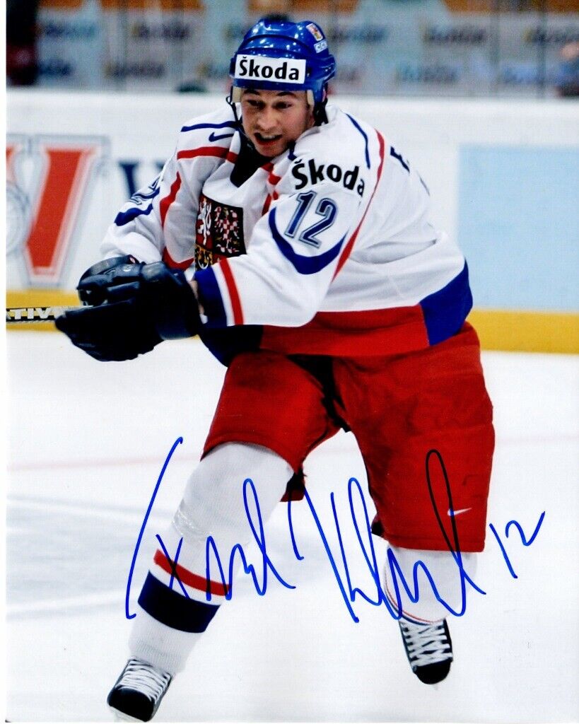 Frantisek Kaberle Signed - Autographed Czech Republic 8x10 inch Photo Poster painting