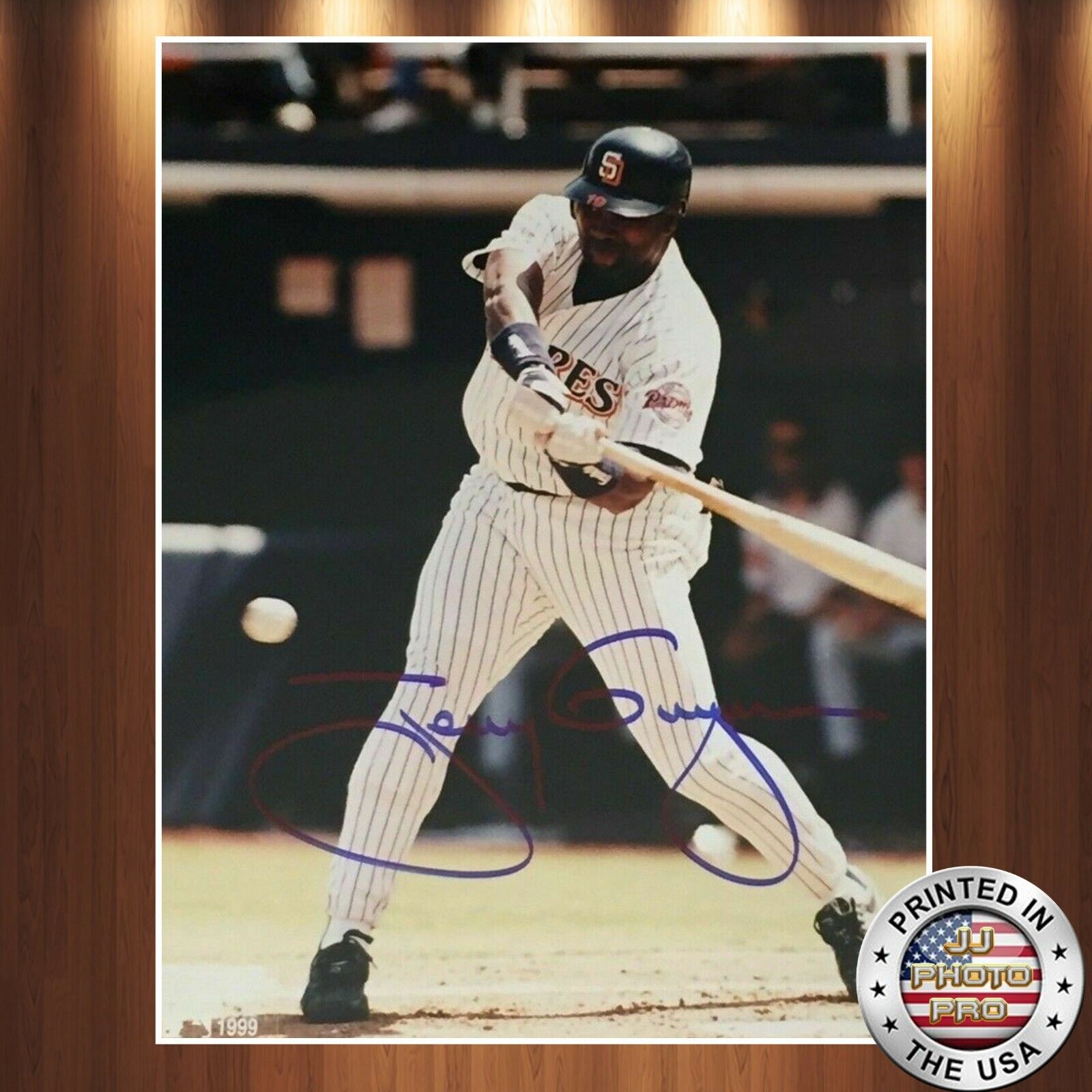 Tony Gwynn Autographed Signed 8x10 Photo Poster painting (HOF Padres) REPRINT