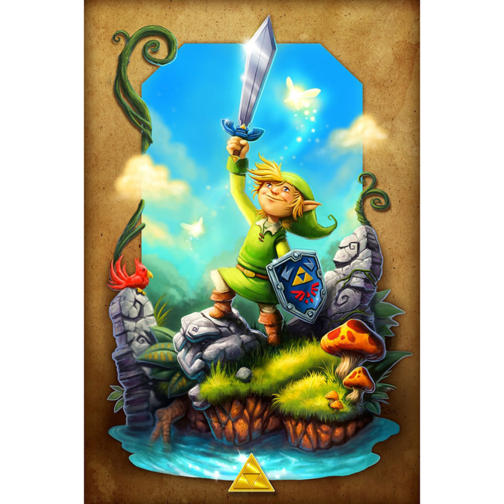 

Legend of Zelda - Round Drill Diamond Painting - 30*40CM, 501 Original