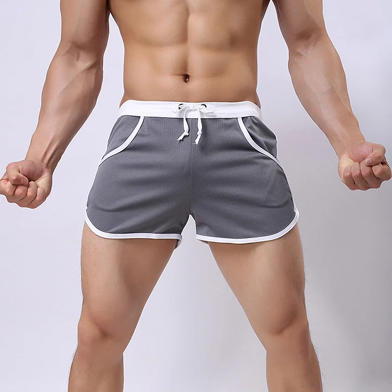 Aonga Summer Short Men's Casual Shorts Household Man Shorts G Pocket Straps Inside Trunks Beach Shorts aonga