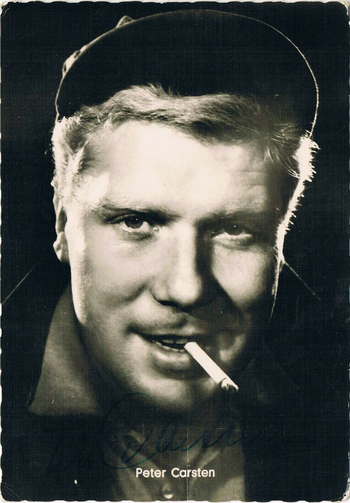 Peter Carsten 1928-2012 autograph signed postcard Photo Poster painting 4x6