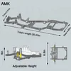 AMK RC Car Chassis Frame Builders Kit Ultra Realism Scale LC80 Metal Adjustable Wheelbase for 1/10 RC Crawler Off-Road Truck Model