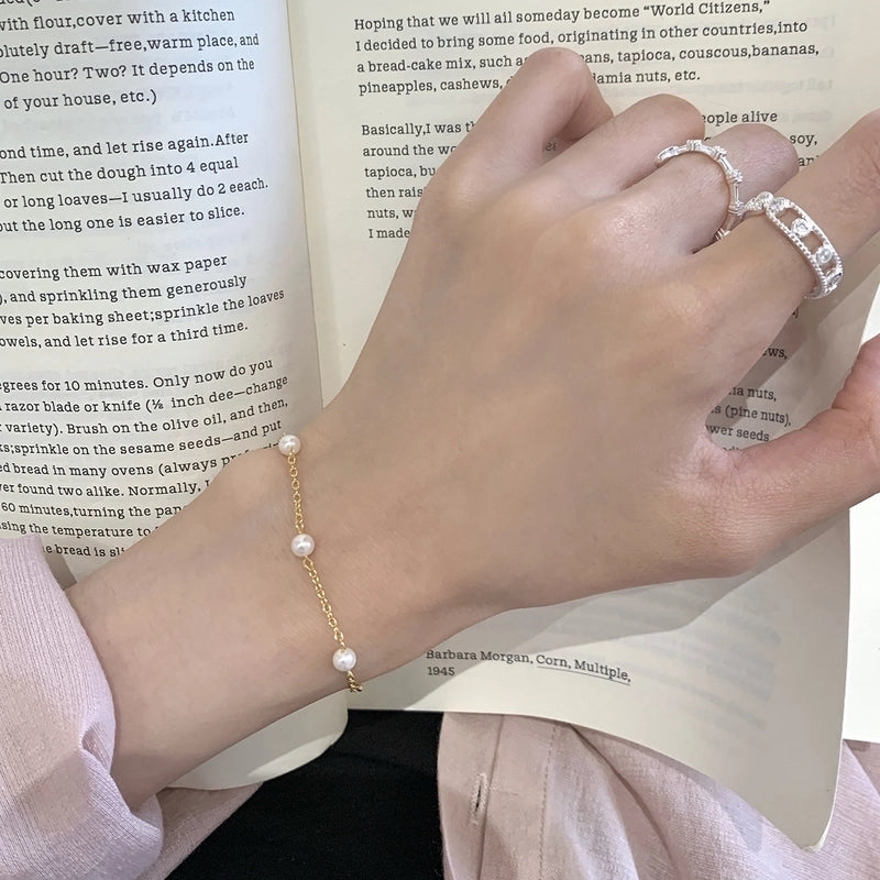 925 Sterling Silver Cable Chain Bracelets Casual