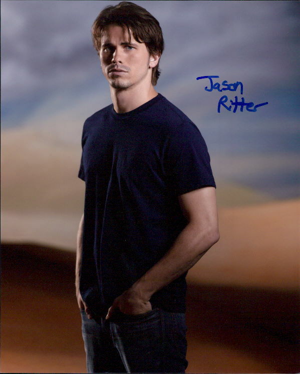 Jason Ritter signed 8x10 Photo Poster painting