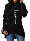 Faith Print Sweater Hoodie