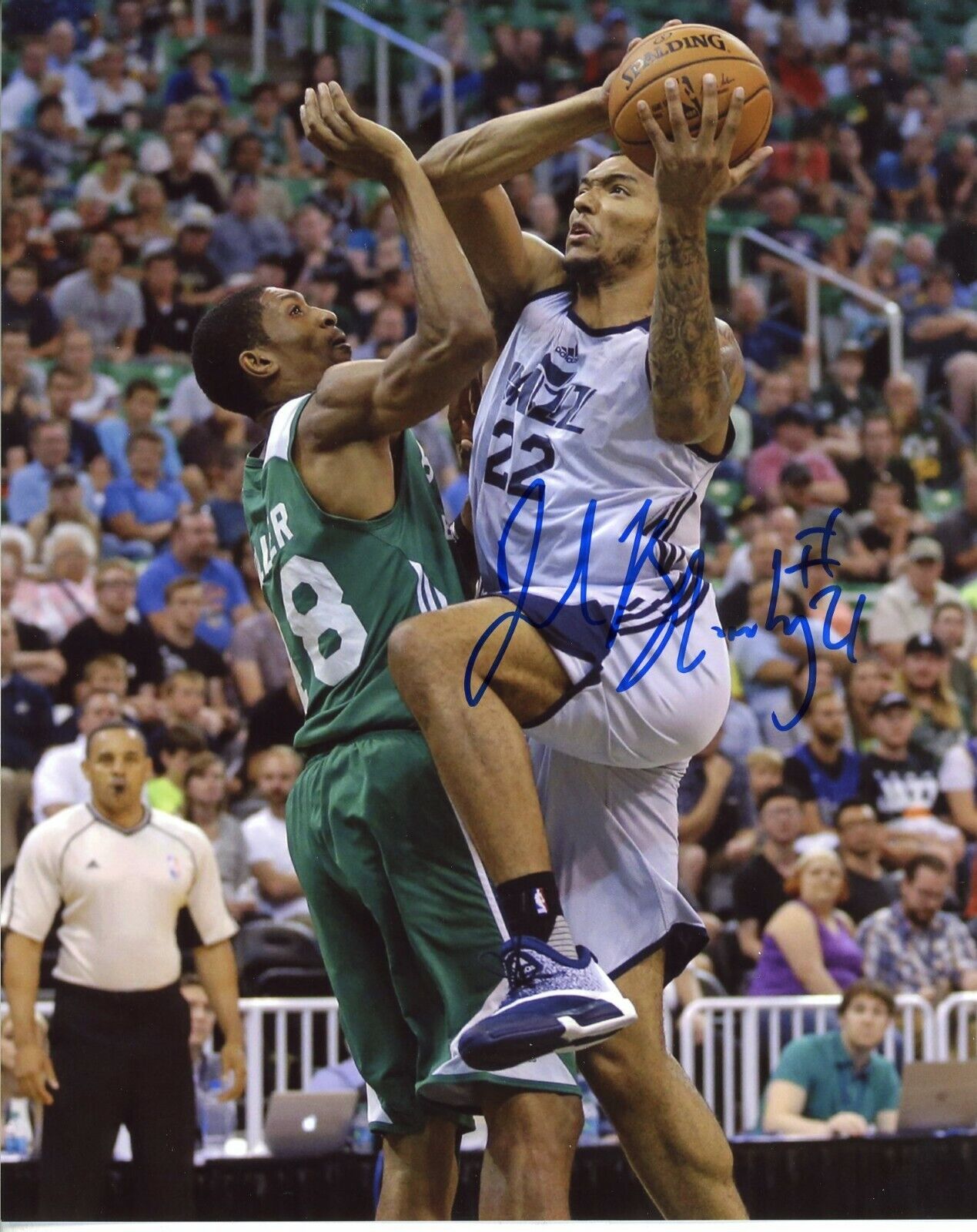 Joel Bolomboy Autographed 8x10 Utah Jazz#S1384