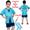 2023 Kids Football Uniforms Boys Girl Soccer Sports Uniform Custom Boys Football Jersey tracksuit children's football suit Socks