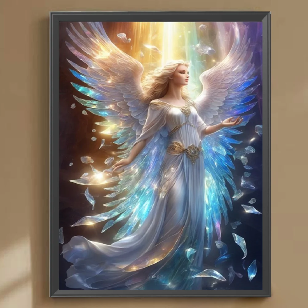Diamond Painting - Full Round Drill - Winged Angel(Canvas|30*40cm)