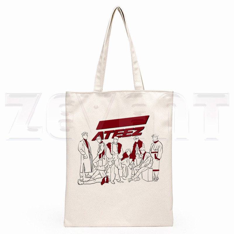 ATEEZ Creative Print Handbag