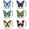 6Pcs Butterfly DIY Diamond Painting Decorative Stickers Set with Light