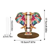 Diamond Painting Wooden Elephant Diamond Painting Flower Vase Ornaments for Home Office Decor