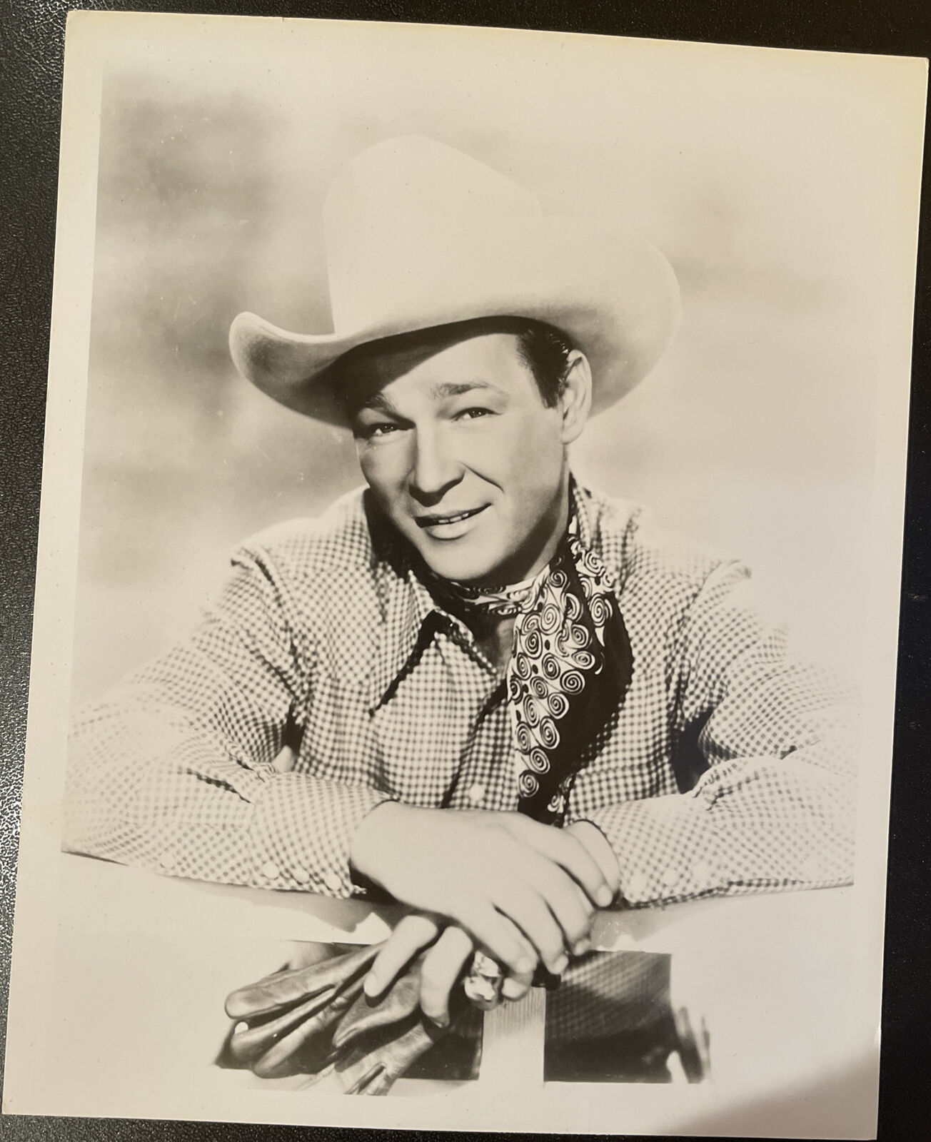 Great Original Promotional Promo Photo Poster painting of Roy Rogers