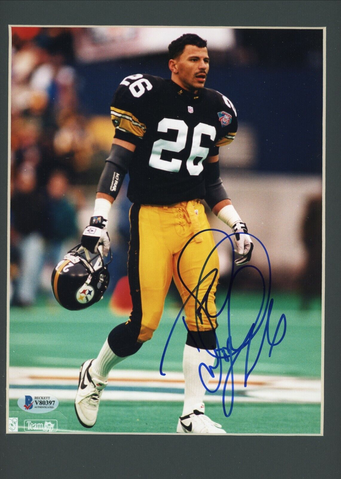 Rod Woodson Steelers HOF Signed Autographed 8x10 Glossy Photo Poster painting Matted Beckett