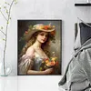 Victorian Woman-11CT Stamped Cross Stitch 40*50cm/15.75*19.69in