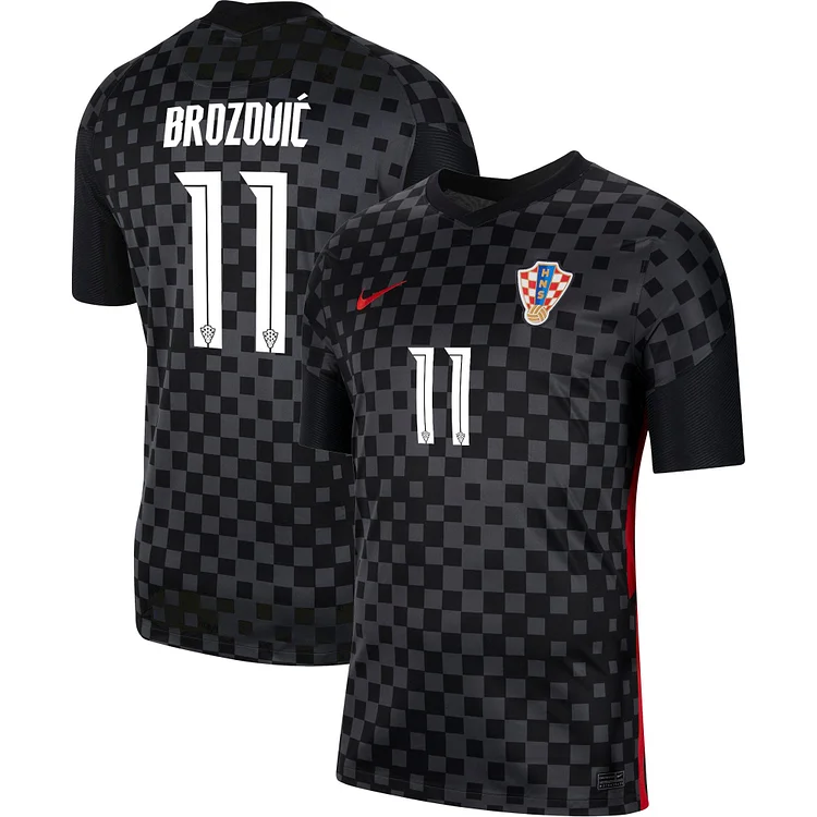 Kroatien Marcelo Brozovic 11 Away Trikot EM 2021-2022