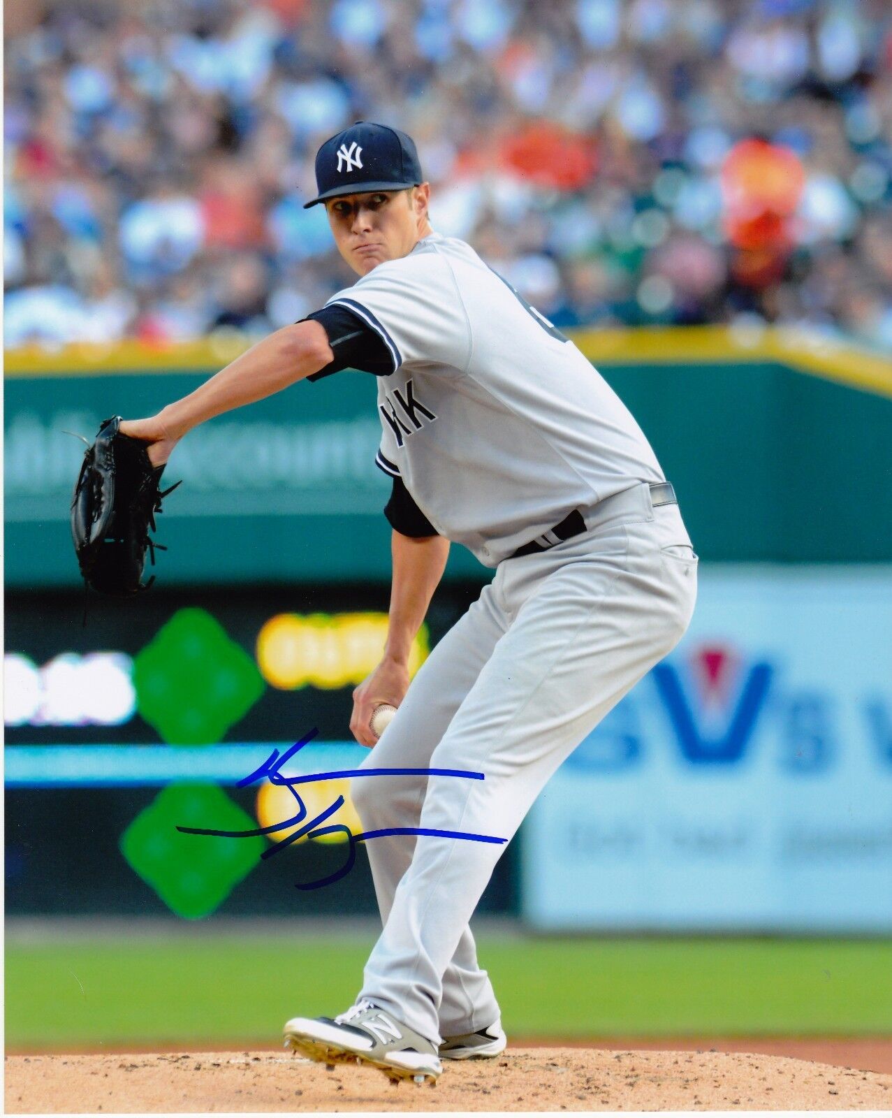 SHANE GREENE NEW YORK YANKEES ACTION SIGNED 8x10