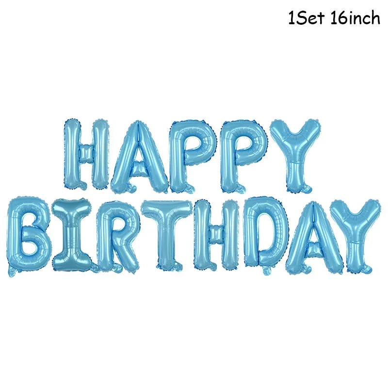 First Birthday Baby Boy Girl Party 1st Birthday Party Decoration Banner Balloons 1 One Year Old Party Baby Shower Decor Supplies