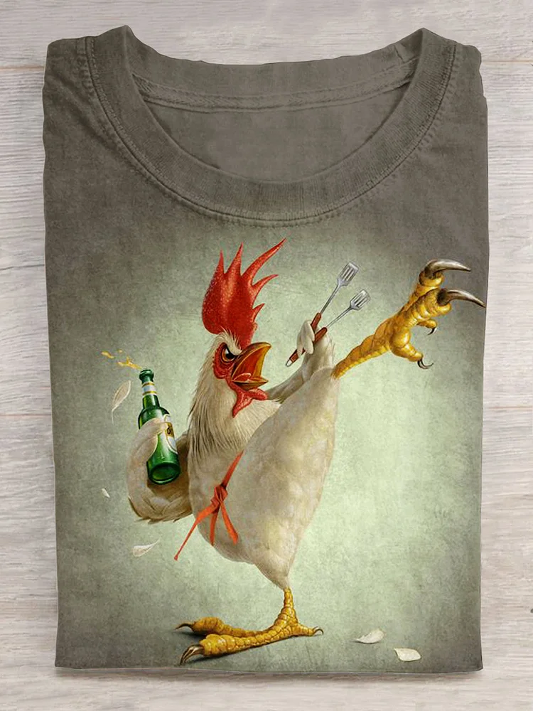 Funny Animal Art Prints T-Shirt