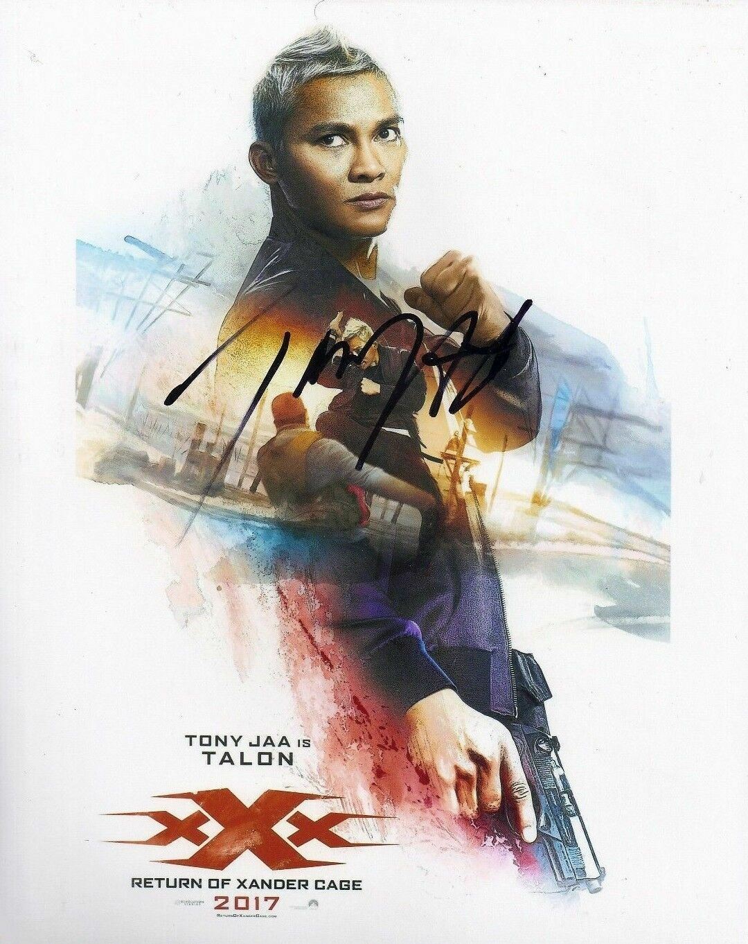 Tony Jaa Signed 10X8 Photo Poster painting xXx: Return of Xander Cage AFTAL COA (5641)