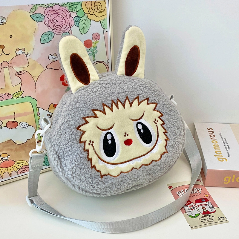 New Cartoon Bubble Mart Backpack Stuffed Bag City Paradise L Cloth Bag Diagonal Bag Children’s Bag