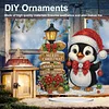 2D Flat Christmas Print DIY Diamond Painting Desktop Ornaments Kit Table Decor