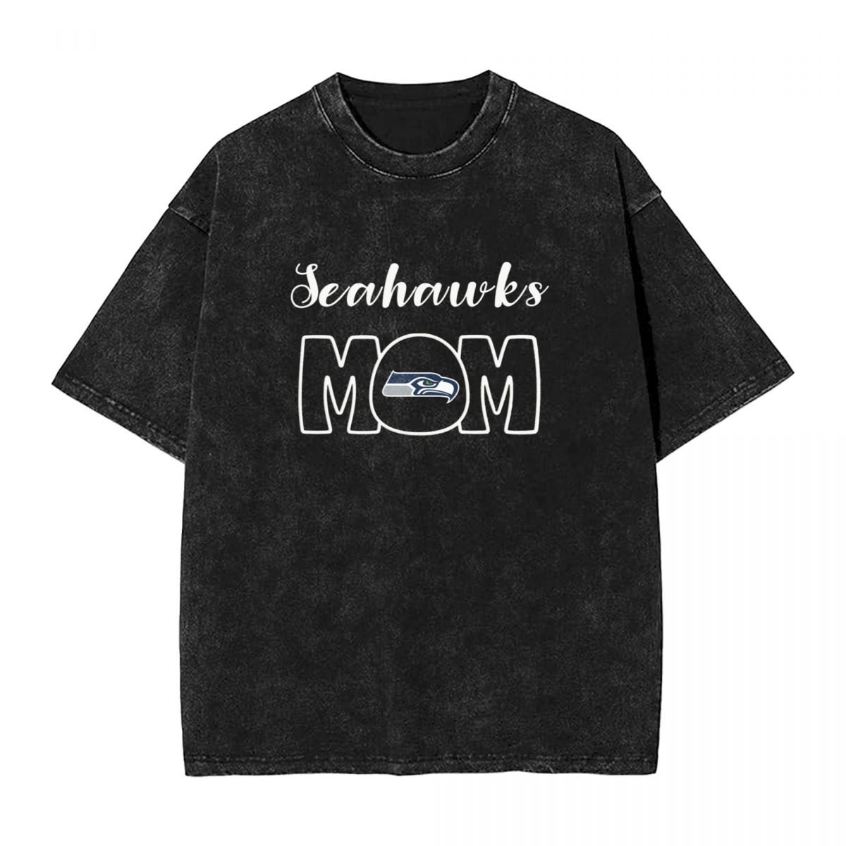 Seattle Seahawks Mom Printed Vintage Men's Oversized T-Shirt