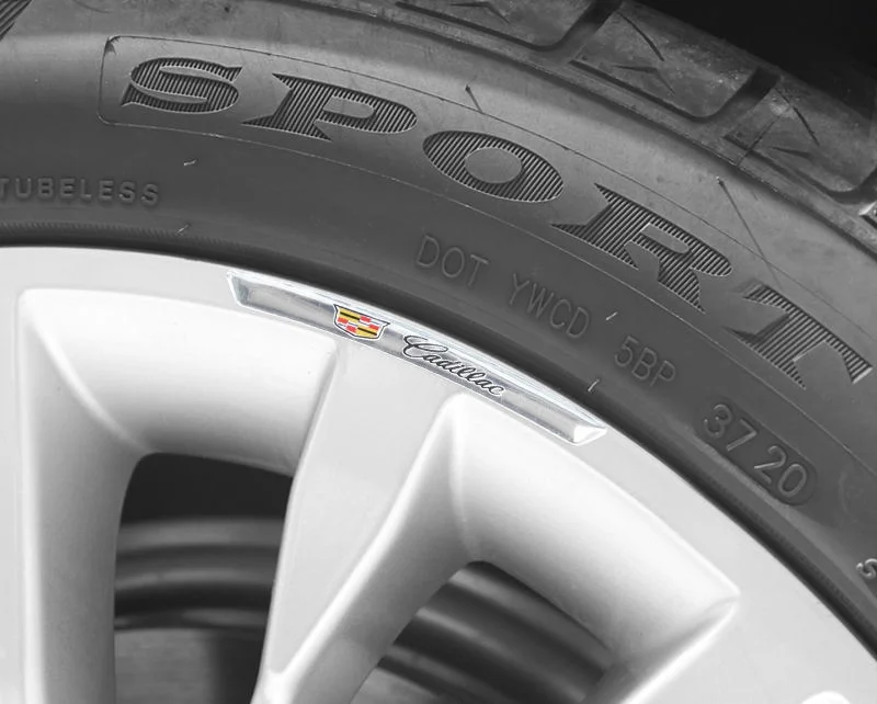 Car wheel decoration metal car sticker（4PCS）