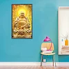 Diamond Painting-DIY Full Round Drill Buddha Light Shines Full(40*70CM)
