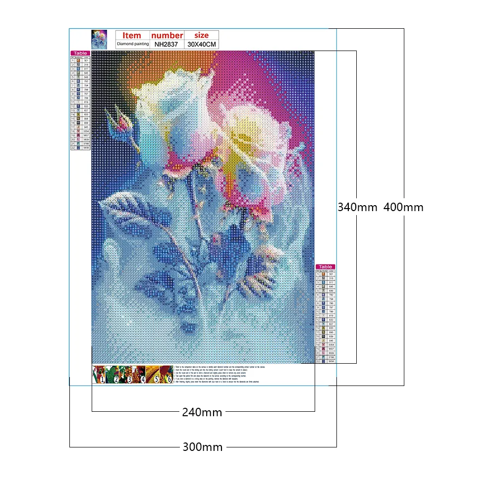Diamond Painting - Full Round Drill - Flower(30*40cm)